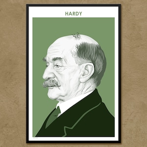 Thomas Hardy - Author Poster  | Literary Poster | Teacher Gift | Student Gift | English Literature | Modern Home Decor | Classroom Decor