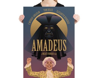 アマデウス (1984) - オルタナティブ映画ポスター | レトロ映画