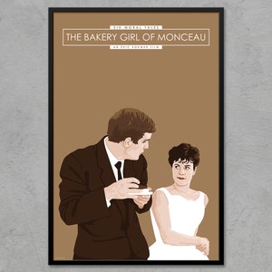 The Bakery Girl of Monceau (1962) - Éric Rohmer - Classic Movie Poster | Retro Film Poster | French | Movie Love Gift | Home Theater Decor