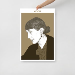 Virginia Woolf - Author Poster | Literary Poster | Writer Gift ...