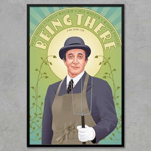 Being There (1979) - Hal Ashby - Retro Film Poster | Classic Movie Poster | Minimalist Art Print | Modern Home Decor