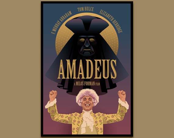 Amadeus 1984 Alternative Movie Poster Retro Film Poster Etsy