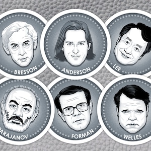 Director Series 2 - Filmaufkleber - Anderson | Bresson | Forman | Lee | Parajanov | Welles