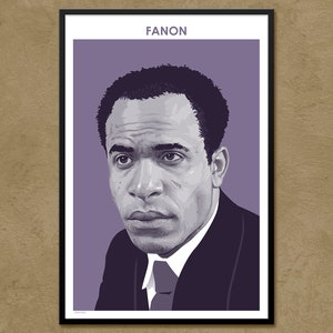 Frantz Fanon - Author Poster | Philosopher Poster | Teacher Gift | Postcolonialism | West Indian | Classroom Decor | Modern Home Decor