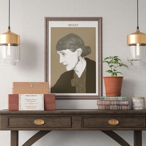 Virginia Woolf - Author Poster | Literary Poster | Writer Gift ...