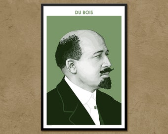 W. E. B. Du Bois - Philosopher Poster | Literary Poster | Writer Gift | Teacher Gift | African American | NAACP | Modern Home Decor