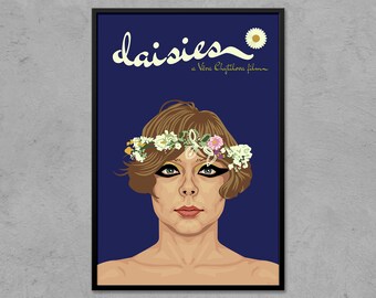 Margaritas (1966) - Póster de película alternativo / Póster de película retro / Regalo para cinéfilos / Decoración de cine en casa