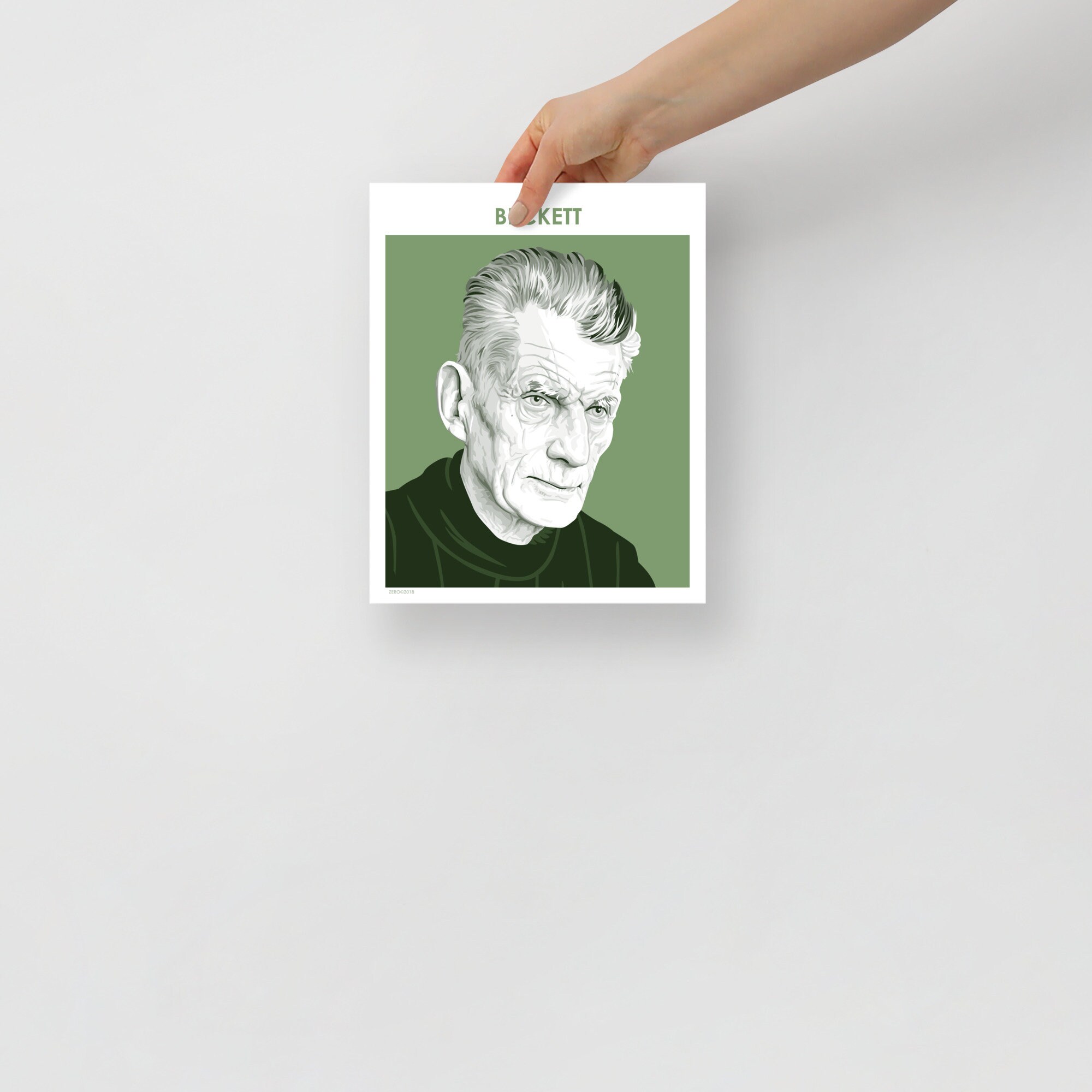 Samuel Beckett - Author Poster | Literary Poster | Writer Gift ...