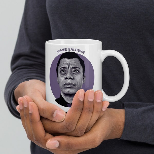 James Baldwin - Cameo Mug  | Author Mug | Literary Mug | American Literature | African American | LGBTQ | Writer Gift | Teacher Gift