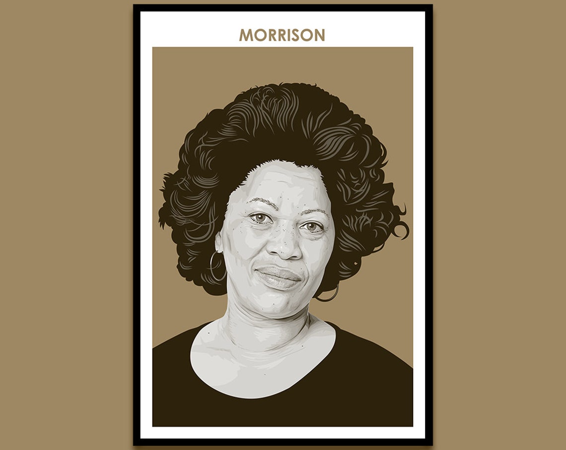 Toni Morrison Author Poster Literary Poster Writer Gift | Etsy