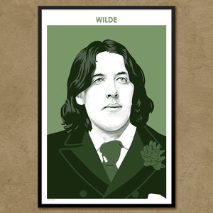 Oscar Wilde - Author Poster | Literary Poster | Writer Gift | Teacher Gift | Irish Literature | Classroom Decor | Modern Home Decor