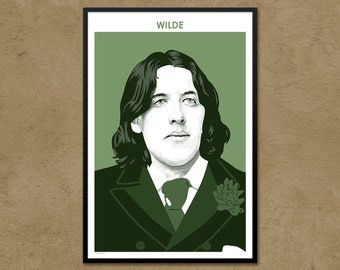 Oscar Wilde - Author Poster | Literary Poster | Writer Gift | Teacher Gift | Irish Literature | Classroom Decor | Modern Home Decor