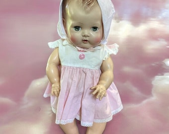 Vintage American Character Sweet Tears Baby Doll Original Outfit