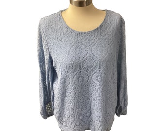 worthington womens high neck long sleeve blouse