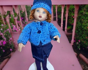 Kish Riley Tonner Betsy McCall 7,5" 8" Puppenoutfit NUR Rock Hut Pullover