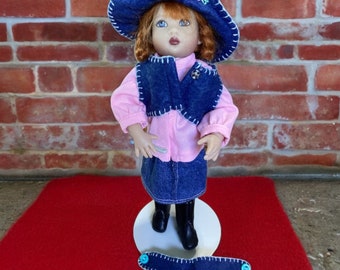 Kish Riley Tonner Betsy McCall 7.5” 8” Doll Outfit ONLY Denim Pink