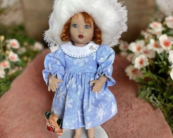 Kish Riley Tonner Betsy McCall 7.5” 8” Doll Outfit ONLY Dress Snowflake