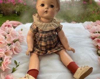 Ancienne grande poupée Patsy Ann Effanbee, grande robe originale TLC