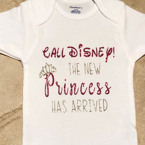 baby onesie, baby shower gift, baby gift, princess onesie, baby girl gift, baby girl onesie, custom onesie