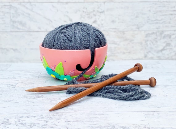 Ceramic/polymer Clay Yarn Bowl for Knitting and Crochet 