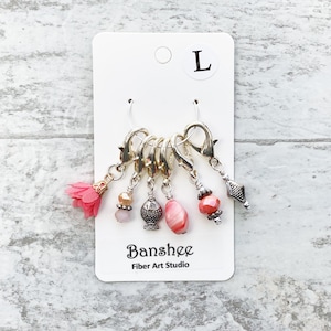Fish Stitch Markers - Large Stitch Marker Set for Knitting and Crochet - Lobster Clasp