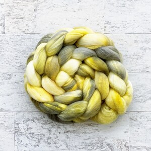 Hand Dyed Wool Roving - Merino Wool and Silk - #MS251