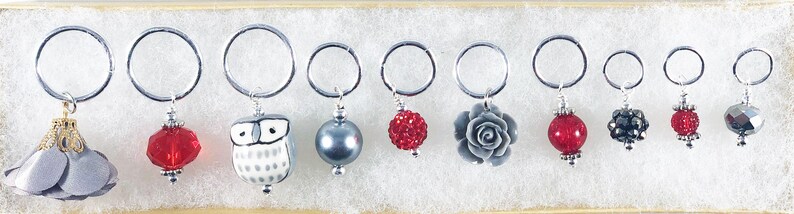 Stitch Markers for Knitting Owl Stitch Marker Set Assorted Sizes