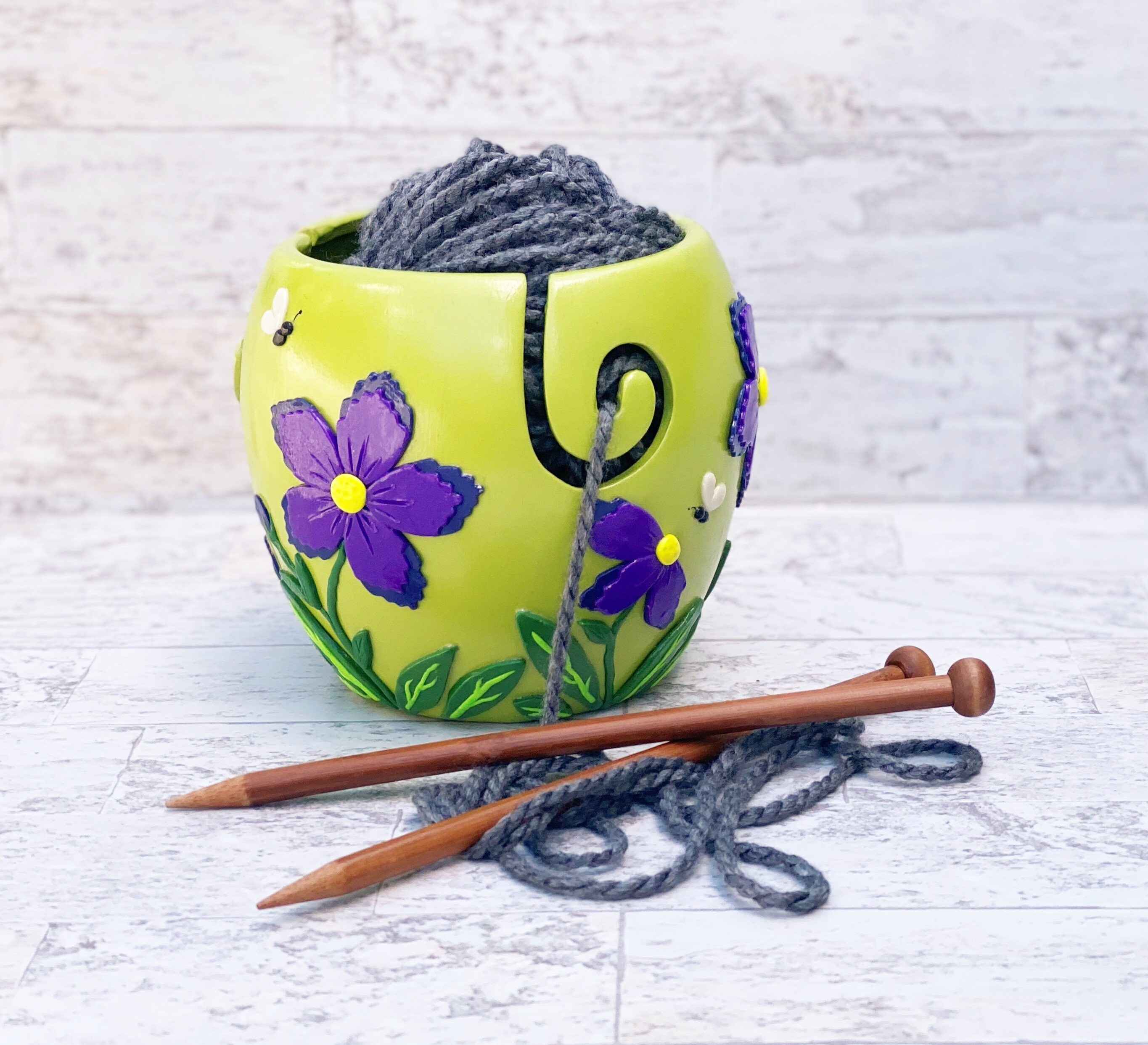 Ceramic/Polymer Clay Yarn Bowl for Knitting and Crochet Etsy
