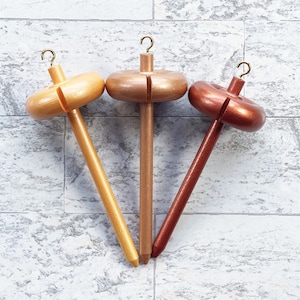 Mini Drop Spindle  - Top Whorl Drop Spindle - Autumn