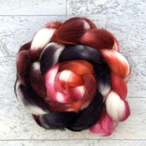Hand Dyed Wool Roving - Cheviot Wool - #CH325
