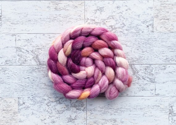 Hand Dyed Wool Roving Gotland Wool #112