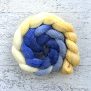 Hand Dyed Merino Roving - Gradient Merino Wool - #M319