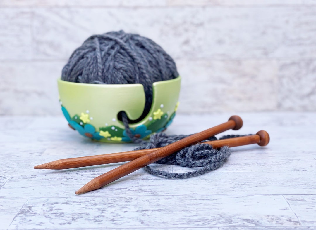 Ceramic/polymer Clay Yarn Bowl for Knitting and Crochet Etsy
