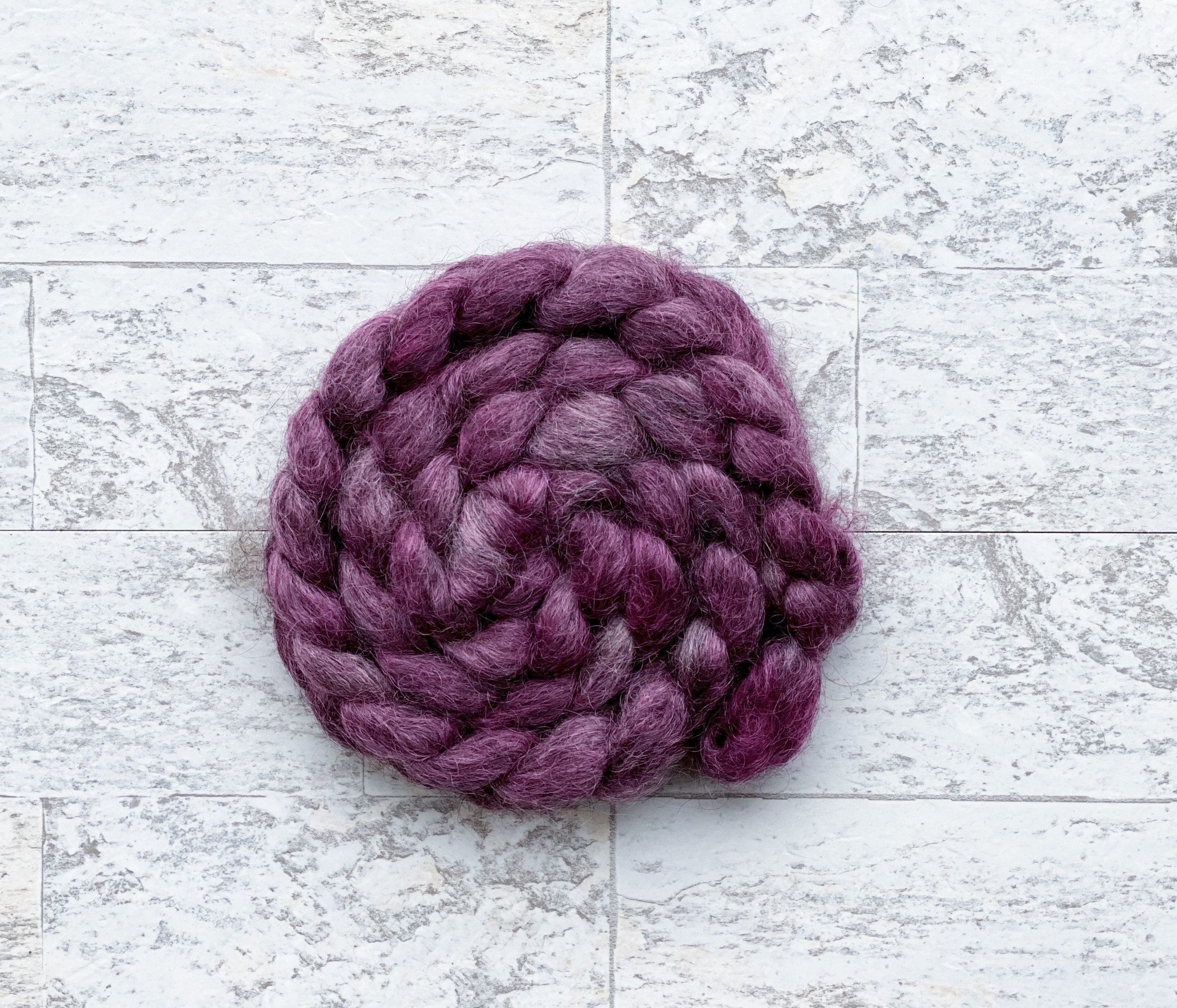 Hand Dyed Wool Roving Gotland Wool #112