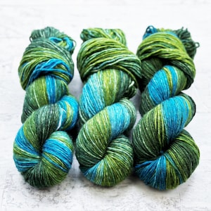 Jinn  Hand Dyed Yarn - Gradient Superwash Merino - DK Weight - #G103 Meadow