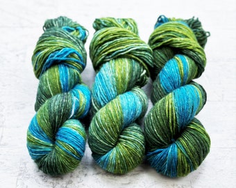 Jinn  Hand Dyed Yarn - Gradient Superwash Merino - DK Weight - #G103 Meadow