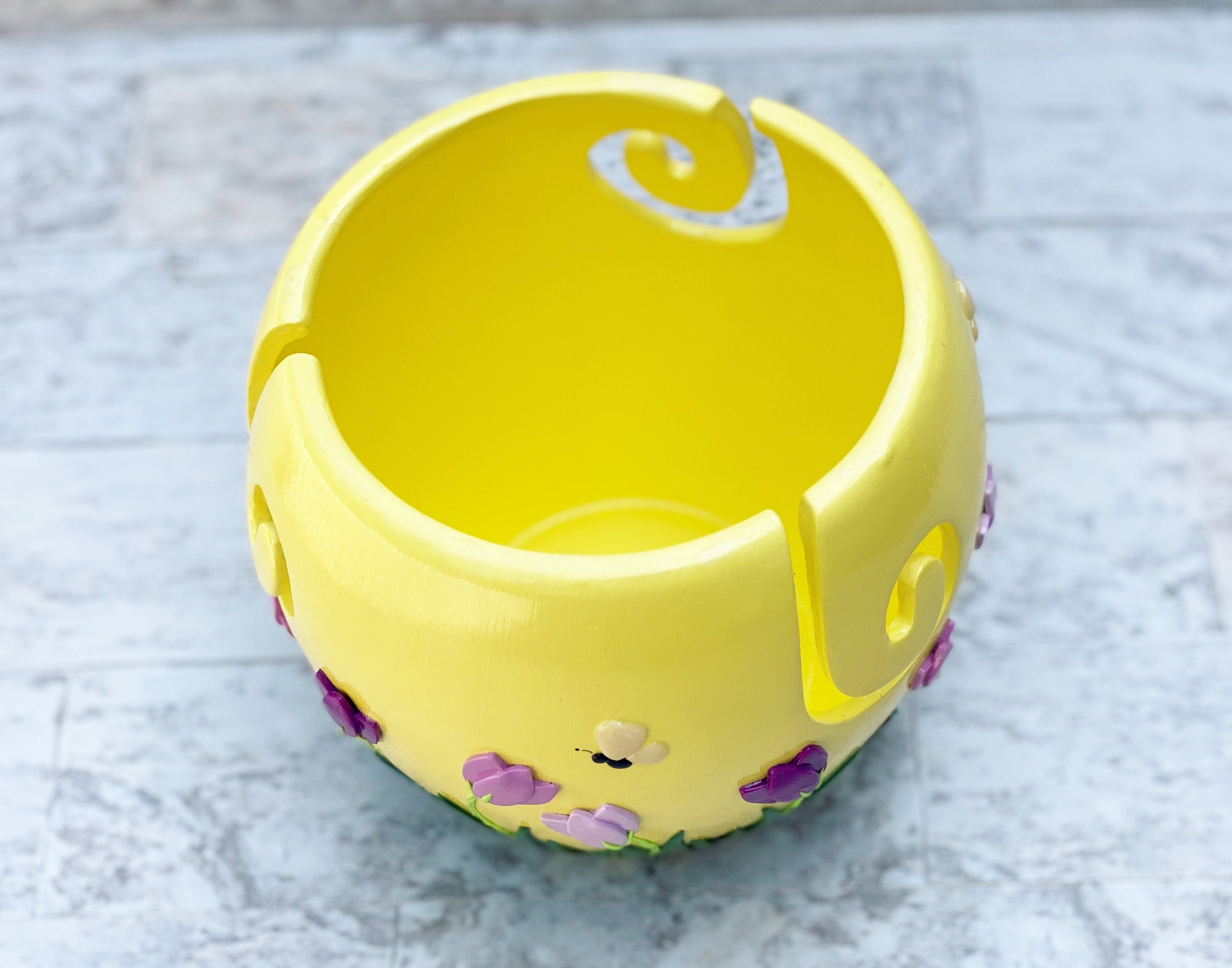 Ceramic/polymer Clay Yarn Bowl for Knitting and Crochet Etsy