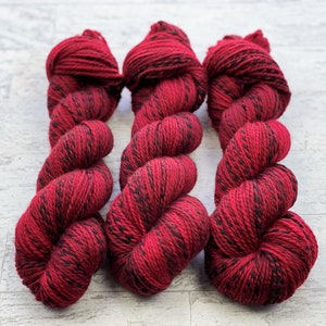 Zebra Hand Dyed Yarn -Superwash Merino Yarn - Zebra Effect - DK Weight - #Z102