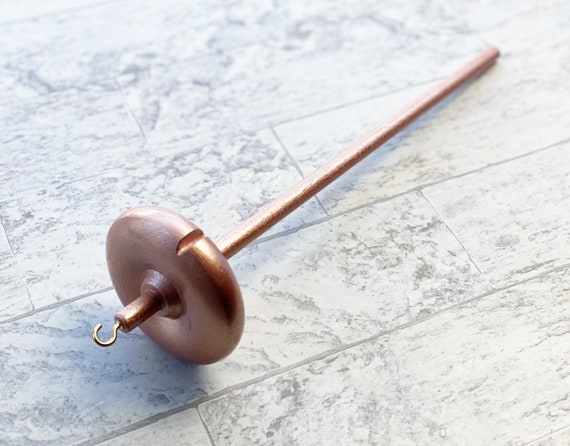 Drop Spindle for Spinning Yarn Top Whorl Drop Spindle Rose Gold 