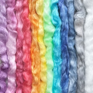 Hand Dyed Firestar Nylon Fiber - 1 oz