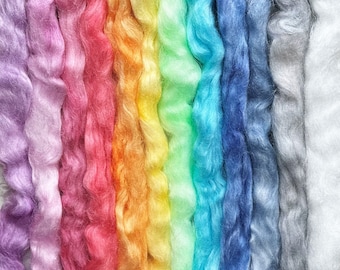 Hand Dyed Firestar Nylon Fiber - 1 oz