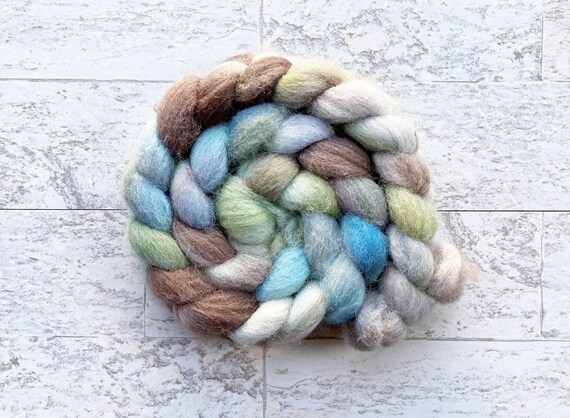 Hand Dyed Wool Roving Gotland Wool #112