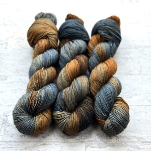 Lotus Hand Dyed Yarn - SW Merino/Yak/Silk - Fingering/Sock Weight - #L124