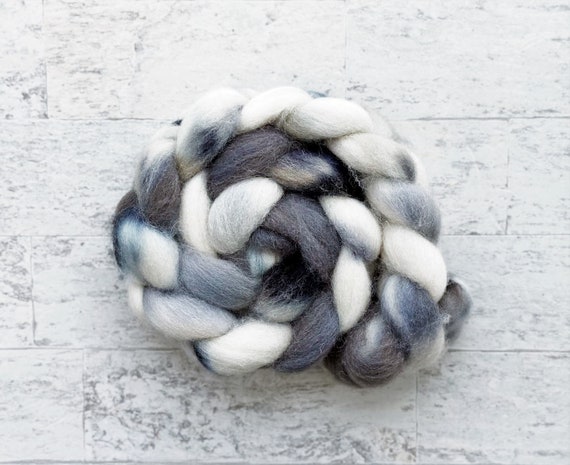 Hand Dyed Wool Roving - Spinning Fiber - Cheviot Wool - #CH296 - Etsy
