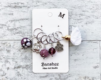 24 Pcs Star Stitch Markers Enamel Crochet Stitch Marker Charms Removable 304 Stainless Steel Clasps Locking Knitting Weaving Sewing Jewelry Making Diy