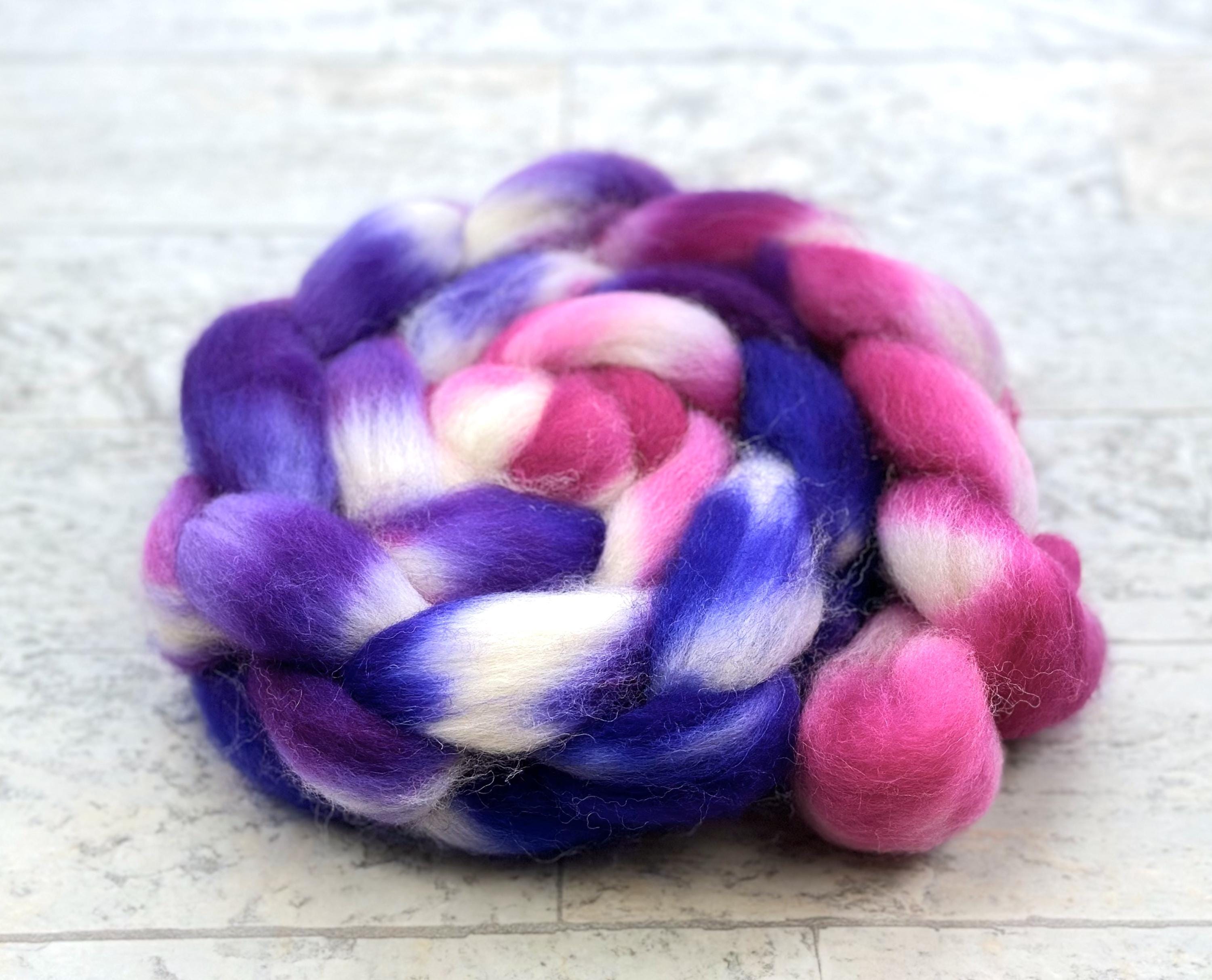 Hand Dyed Wool Roving - Cheviot Wool - #CH321 - Etsy Israel