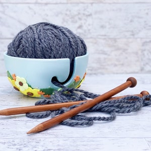 Ceramic/Polymer Clay Yarn Bowl for Knitting and Crochet