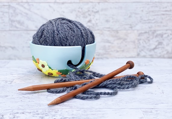 Ceramic/polymer Clay Yarn Bowl for Knitting and Crochet 
