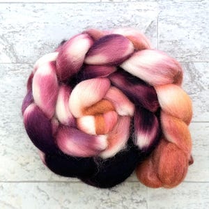 Hand Dyed Wool Roving - Cheviot Wool - #CH317