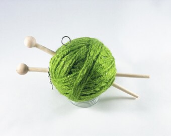 Knitting Ornament - Green